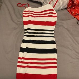 Stripped tight dress